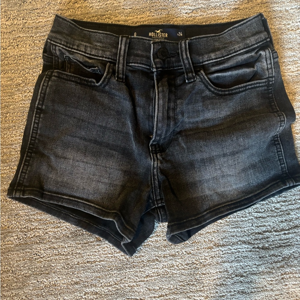 Hollister Black Jean Shorts